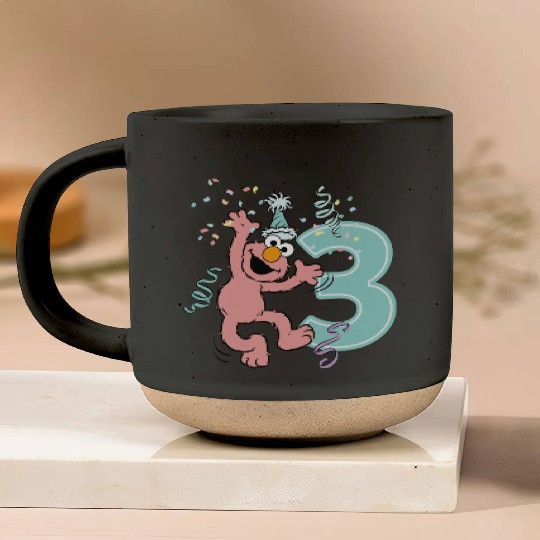 Sesame Street Birthday Design With Elmo 3 Years Pottery Mugs