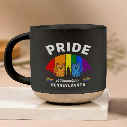 Pride of Philadelphia City Pennsylvania USA Rainbo Pottery Mugs