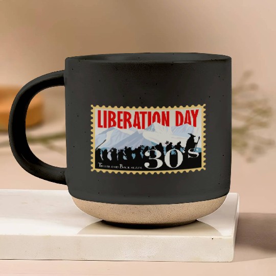 Liberation Day, There & Back Again 1930's Pottery Mugs