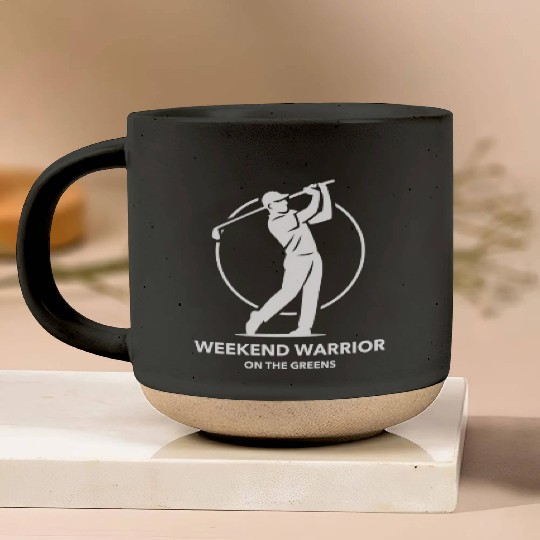Weekend Warrior Golf Apparel Pottery Mugs