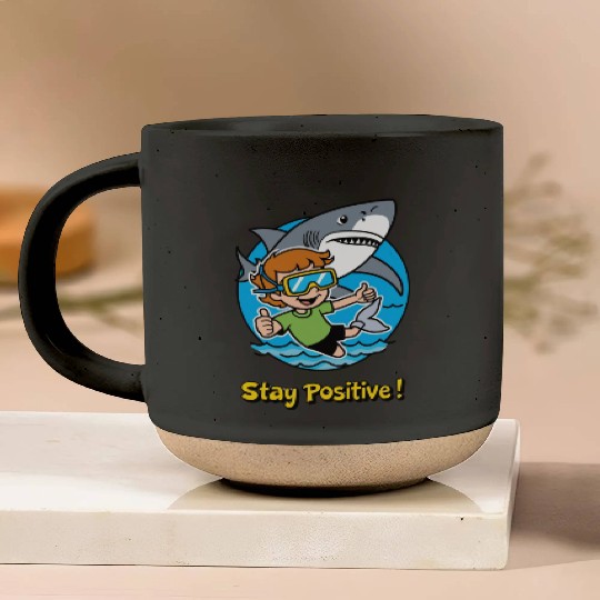 Stay Positive | Motivational Typography & Inspirat Pottery Mugs
