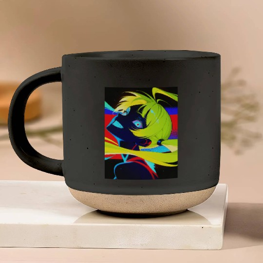 Neon Cyberpunk Anime Aesthetic Pottery Mugs