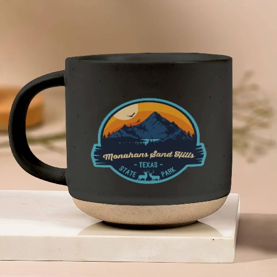 Monahans Sand Hills State Park Camping Texas Badge Pottery Mugs