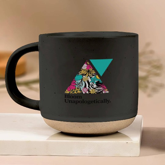 Bloom Unapologetically - Teal Pottery Mugs
