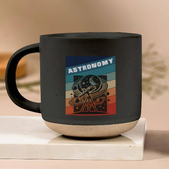 Astronomy Retro Style Pottery Mugs