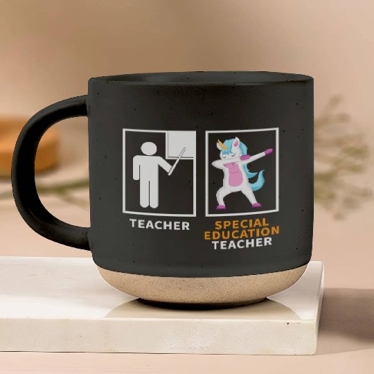 Special education teacher dabbing unicorn Pottery Mugs
