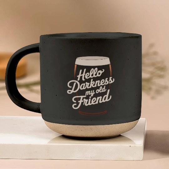 Hello Darkness My Old Friend Pottery Mugs
