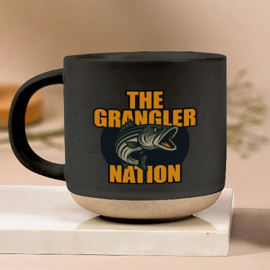 Grangler Nation (Striped Bass) Pottery Mugs