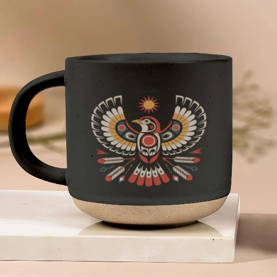 Sparrow Indigenous Indian Tribal Art Native Pottery Mugs