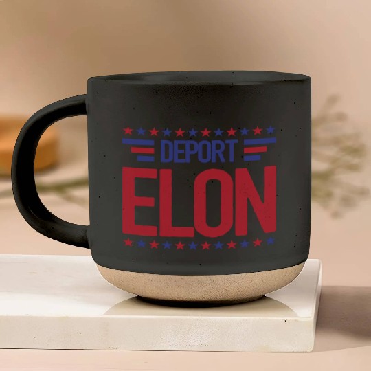 Deport Elon Musk Bumper Anti Fascist Pottery Mugs
