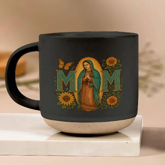 Mexican Mom Mexican Heritage Virgen De Guadalupe Pottery Mugs