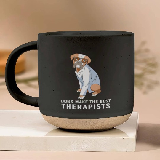 Therapy Dog Psychology Therapist Pottery Mugs