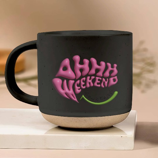 ahhh weekend Pottery Mugs