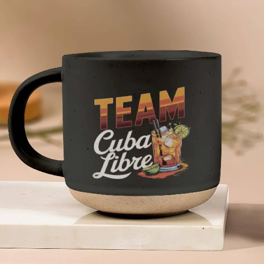 Cocktail Bartender Team Cuba Libre Pottery Mugs