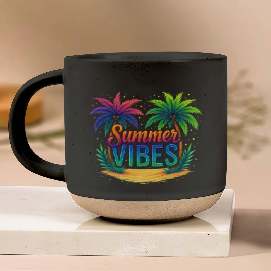 Summer Vibes, Summer Vacation Pottery Mugs