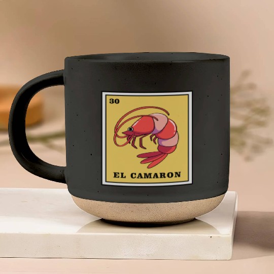 Mexican Lottery Card Game El Camaron Pottery Mugs