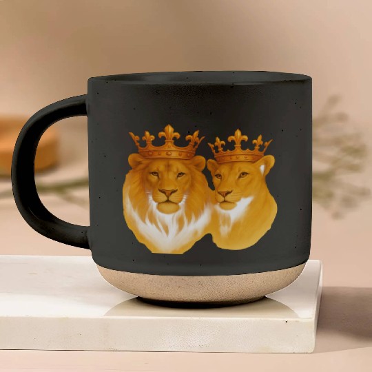 Royal Bond: The King & Queen of the Wild Pottery Mugs