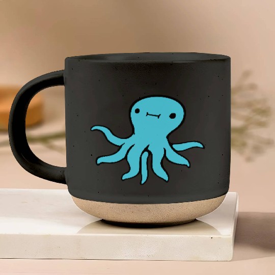 Octopus squid tentacle cephalopod cute sweet comic Pottery Mugs