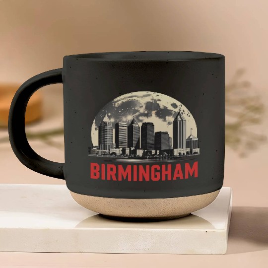 Birmingham City Albm Skyline Full Moon Pottery Mugs