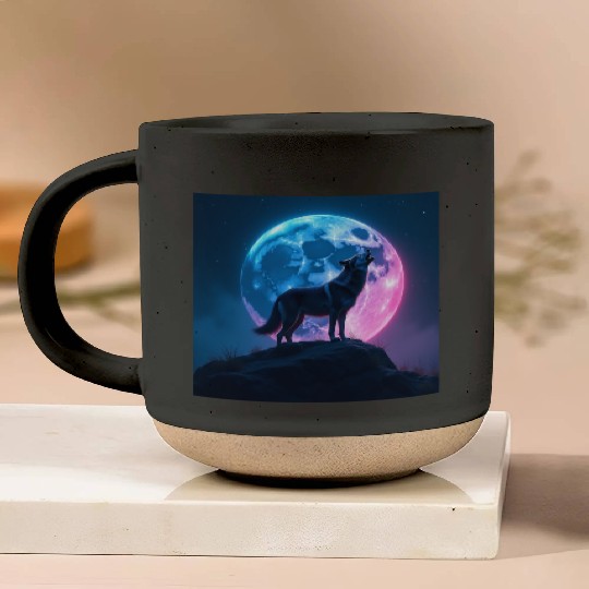Howl of the Neon Moon Pottery Mugs