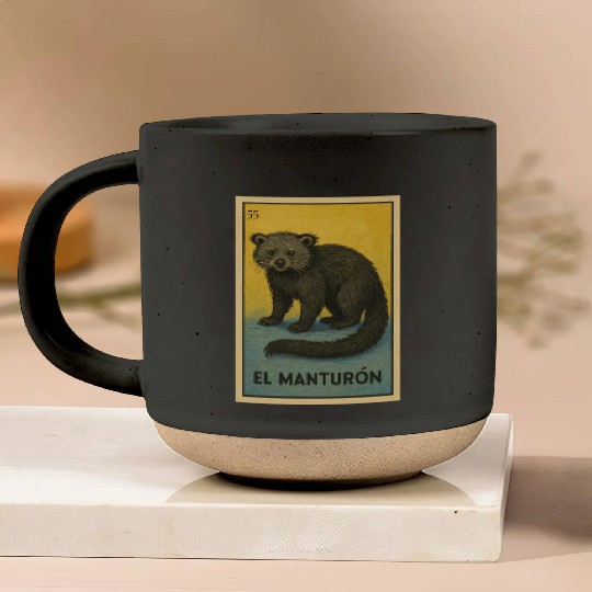 EL MANTURÓN - THE BEARCAT - LA LOTERÍA Pottery Mugs