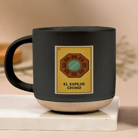 EL ESPEJO CHINO - THE CHINESE MIRROR - LA LOTERÍA Pottery Mugs