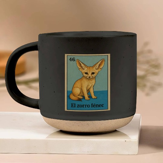 EL ZORRO FÉNEC - THE FENNEC FOX - LA LOTERÍA Pottery Mugs