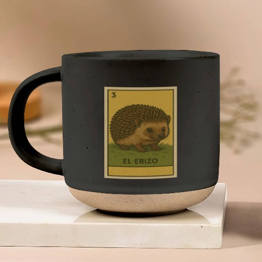 EL ERIZO - THE HEDGEHOG - LA LOTERÍA Pottery Mugs