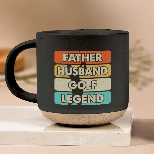 Father husband golf legend Pottery Mugs