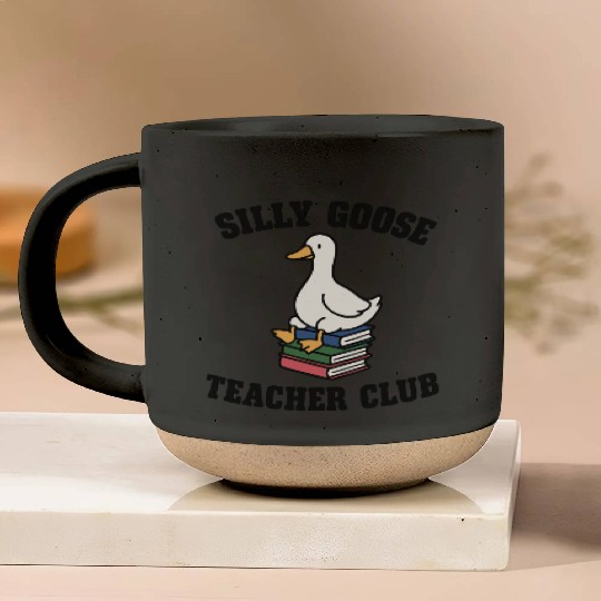 Silly Goose Teacher Club Back to School Pottery Mugs