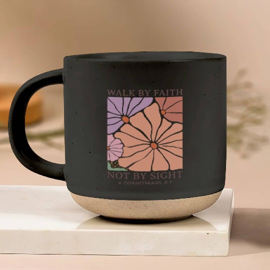 Christian Walk by faith not by sight Pottery Mugs