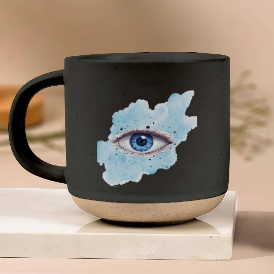 Vision in Blue Pottery Mugs