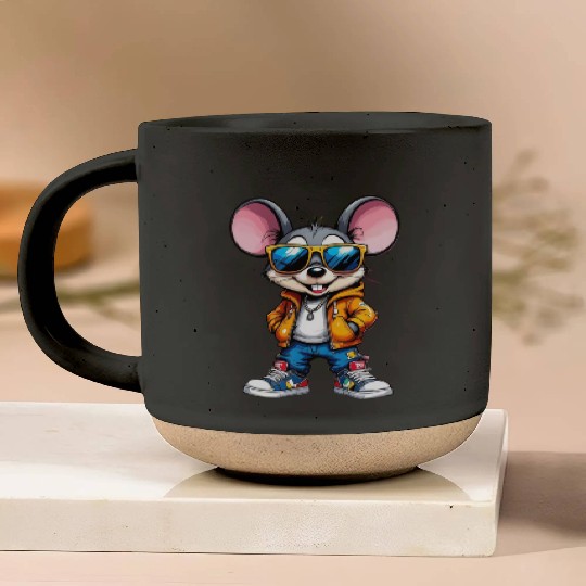 Hip-Hop Cartoon Mouse – Street Style Graffiti Art Pottery Mugs