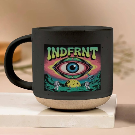 Psychedelic Space Eye – Trippy Cosmic Poster Art Pottery Mugs