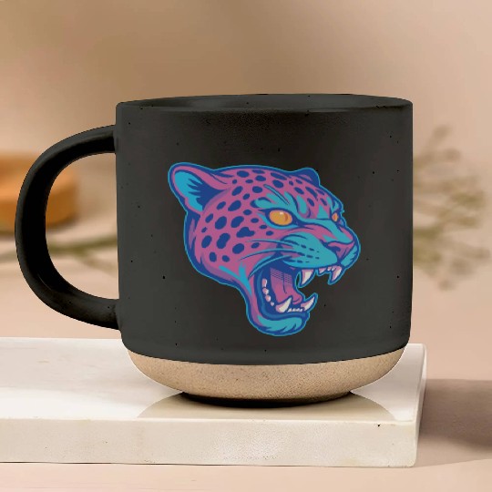 Jaguar pastel Pottery Mugs