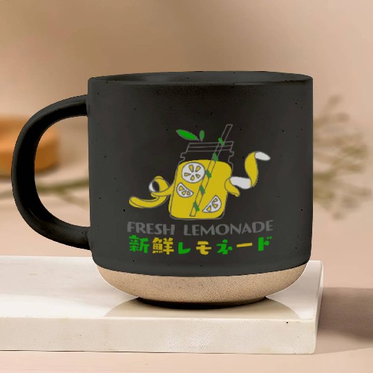 Fresh Lemonade Jar Whimsical Pottery Mugs