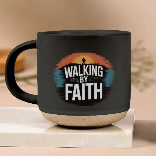 Walking by Faith Pottery Mugs
