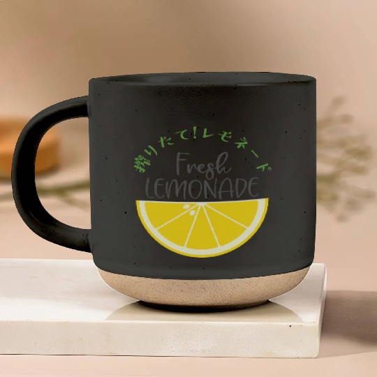 Fresh Lemonade Lemon Slice Pottery Mugs