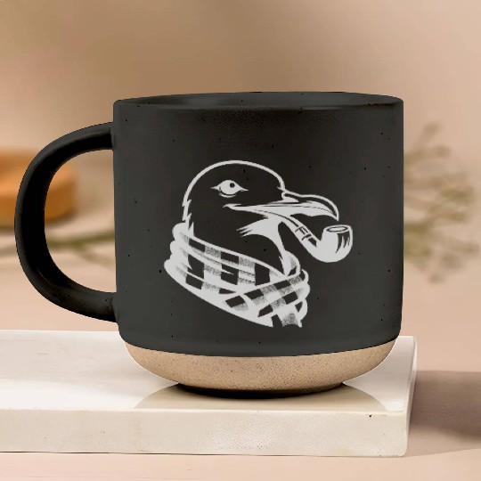 Nordic Seagull Art With Sailor Flair Pottery Mugs