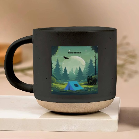 Respect the Locals – Wilderness Camping Warning Pottery Mugs