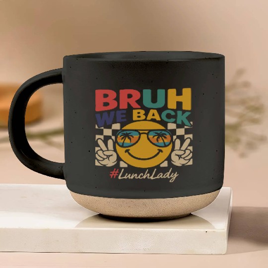 bruh we back back to school Pottery Mugs