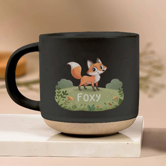 Autumn the Curious Fox Pottery Mugs