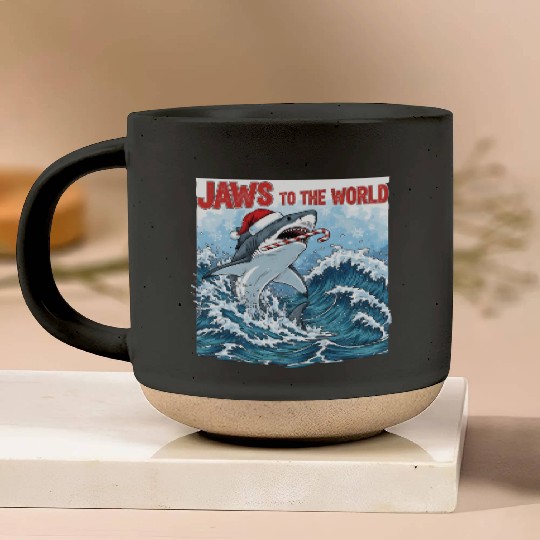 Jaws to the World – Christmastime Shark Attack Pottery Mugs