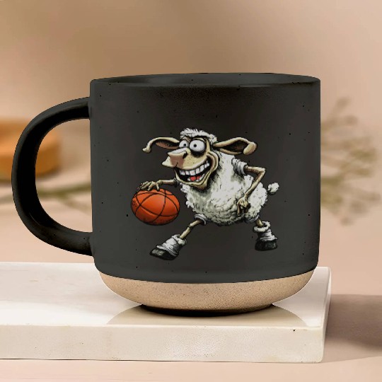 Sheep Basketball / Basketball player Sheeps Pottery Mugs