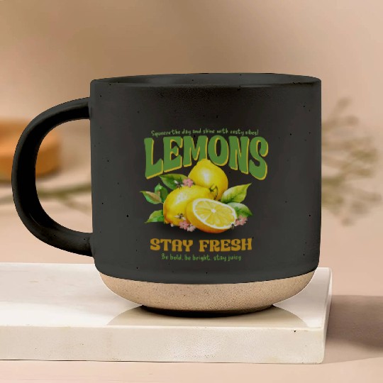 Squeeze the Day Lemon Vibes — Stay Fresh & Juicy Pottery Mugs
