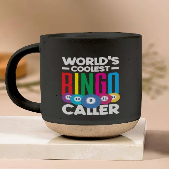 Bingo World's Coolest Bingo Player Vibes Pottery Mugs