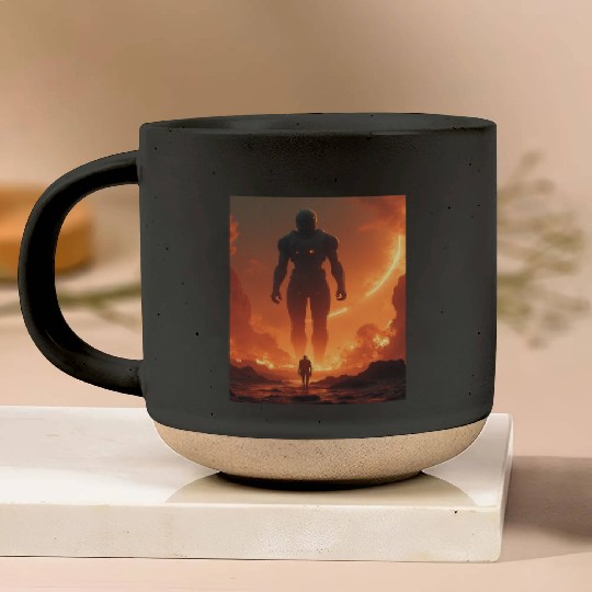 Giant Alien Overwatch Scene Pottery Mugs