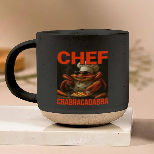 Chef Crabracadabra Pottery Mugs - Meme Magic Crab Chef