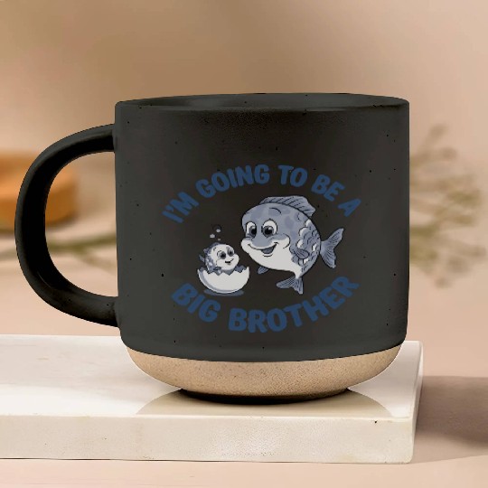 Cute Fish Big Brother Reveal Pottery Mugs