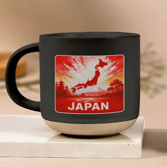 Japan - Land Of The Rising Sun Pottery Mugs